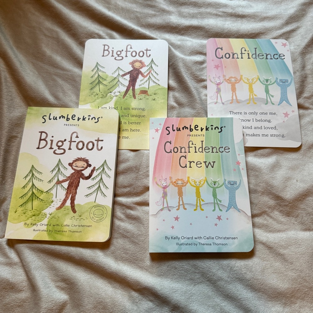 Slumberkins Bigfoot and Confidence crew books